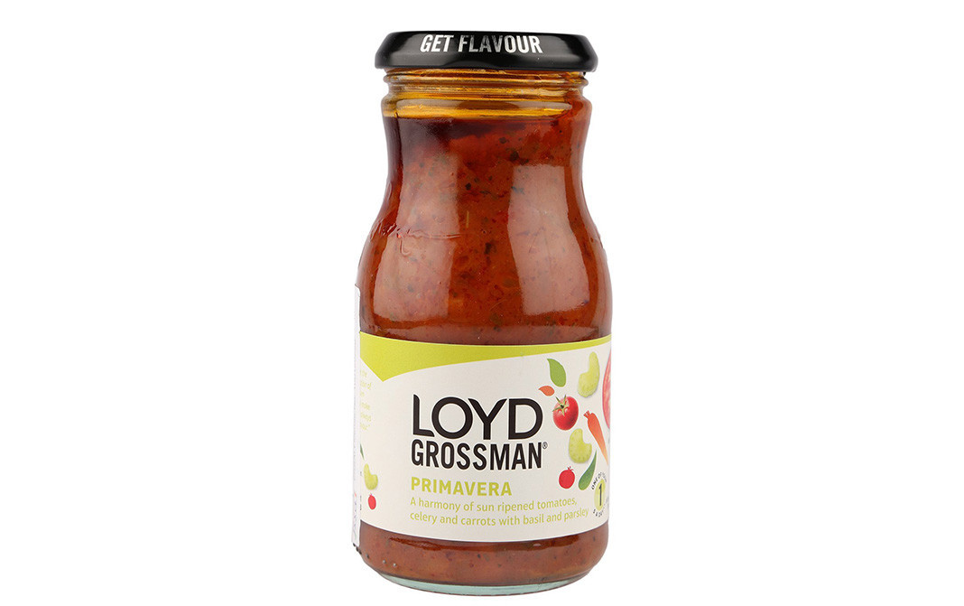 Loyd Grossman Primavera Pasta Sauce   Glass Bottle  350 grams